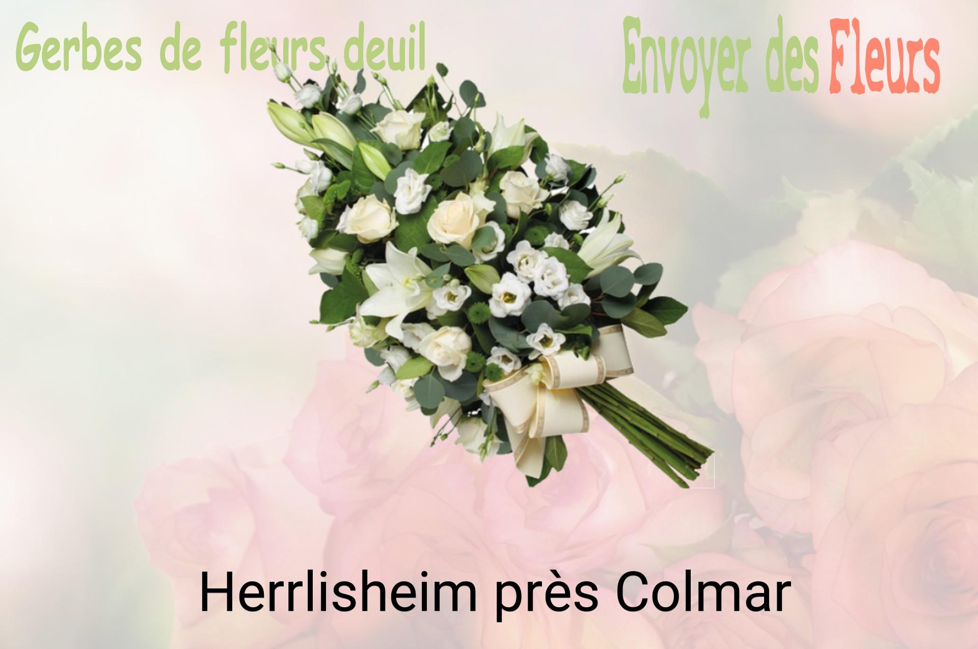 Gerbe de fleurs de deuil livrée à Herrlisheim-près-Colmar